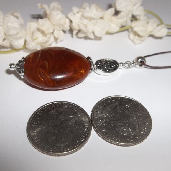 Brown Statement Necklace Set Boho Jewelry Set 6618 - Picture 3 of 8